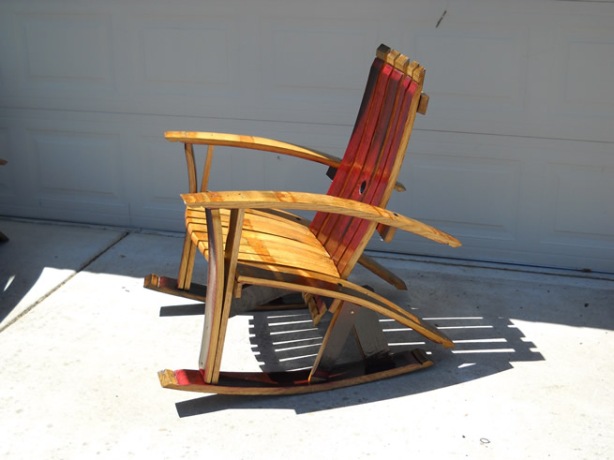 Build Rocking Chair Wine Barrel Furniture Plans DIY PDF 